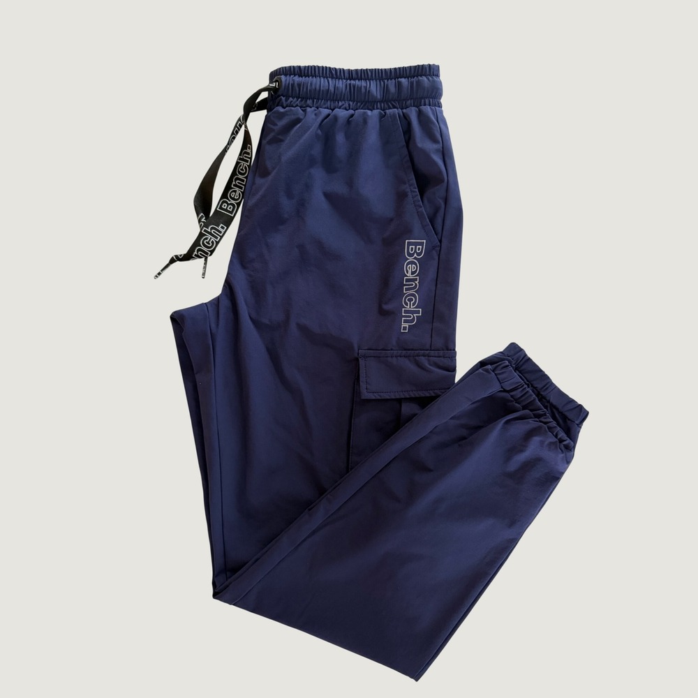 Bench Urbanwear Navy Blue Cargo Joggers Women Small Nylon Spandex